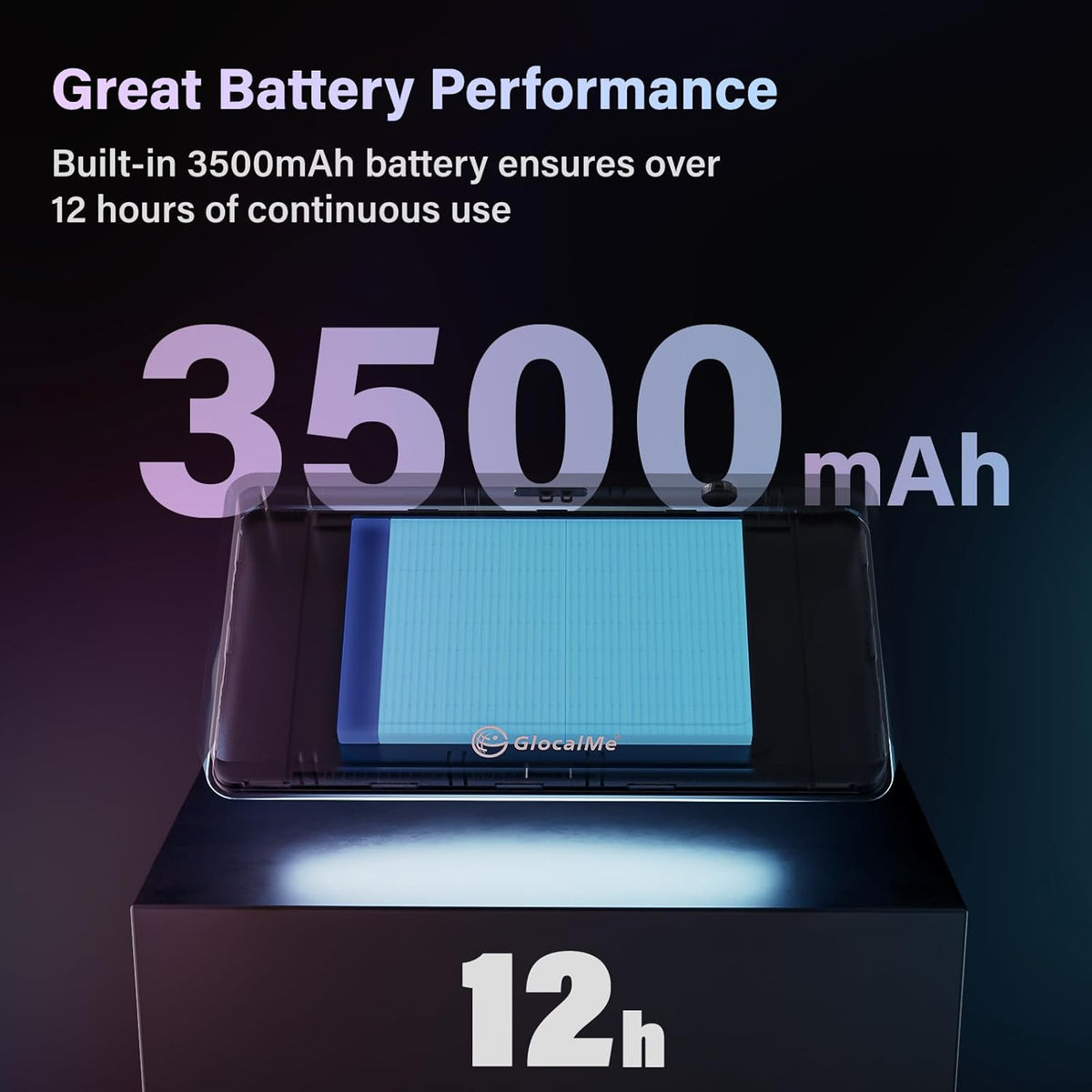 GlocalMe DuoTurbo 4G LTE Mobile Hotspot Device with Global 1.1GB Data 90Days, Portable WiFi Hotspot for Travel in 200+ Countries/Regions, SIMFREE and Dual Modem, 10 Devices Connected(Black)