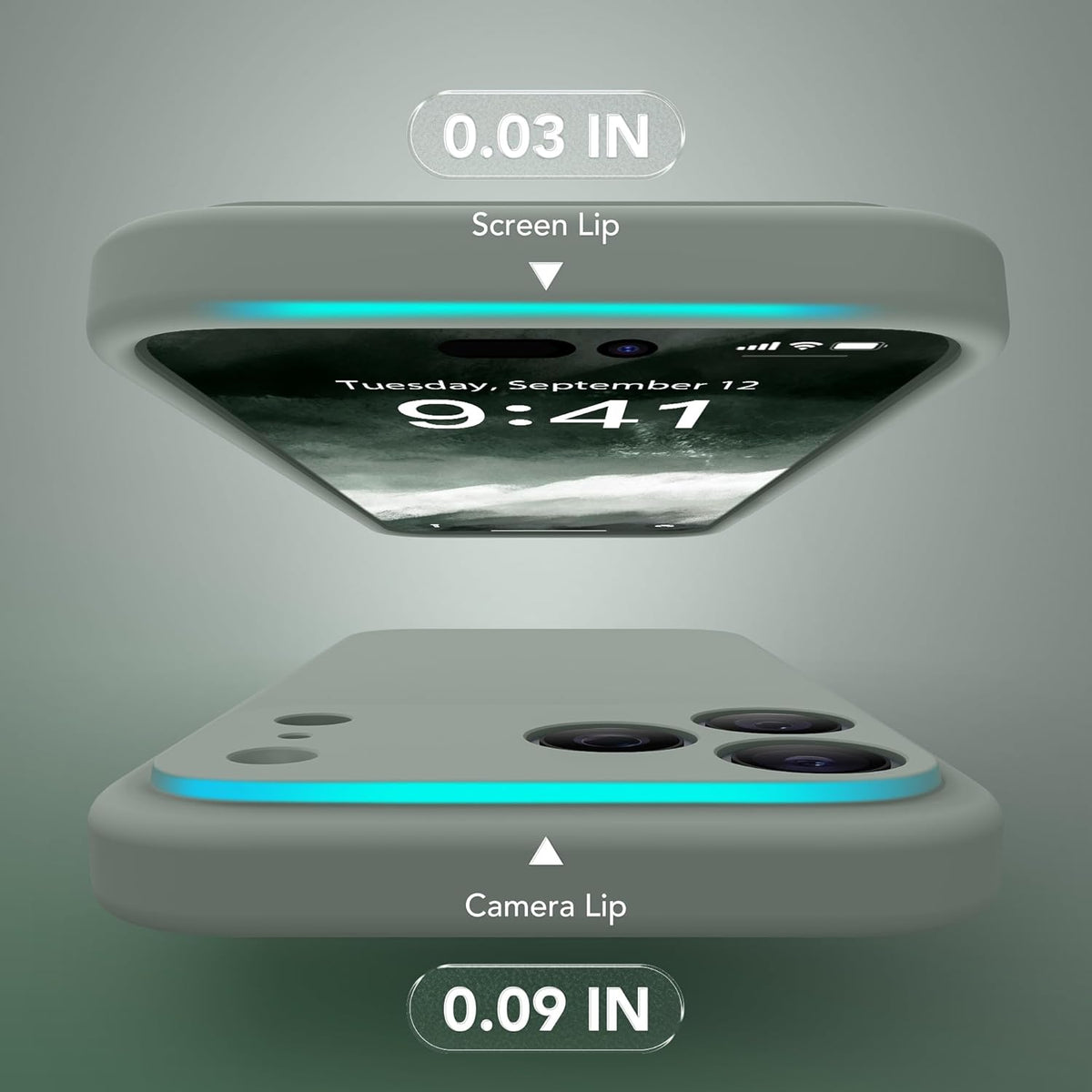 Magnetic for iPhone 17 Pro Max Case, Compatible with MagSafe, [Full Camera Protection][Screen Protector] Silicone Shockproof Protective Phone Case for iPhone 17 Pro Max 6.9", Calke Green