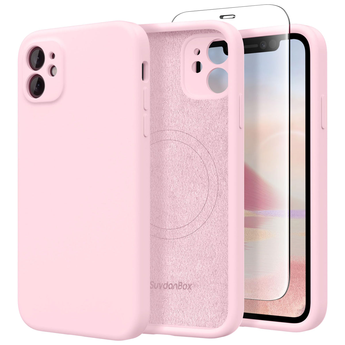 Magnetic for iPhone 17 Pro Max Case, Compatible with MagSafe, [Full Camera Protection][Screen Protector] Silicone Shockproof Protective Phone Case for iPhone 17 Pro Max 6.9", Calke Green