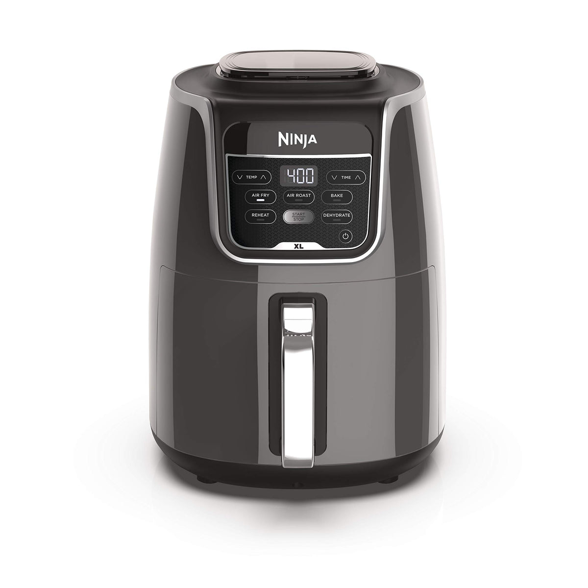 Ninja | Air Fryer | 4-in-1 Pro Air Fry, Roast, Reheat, Dehydrate | 5QT Capacity fits up to 4lbs of French Fries | 400F Max Temp | Nonstick Basket & Crisper Plate | 120V | Grey | AF141