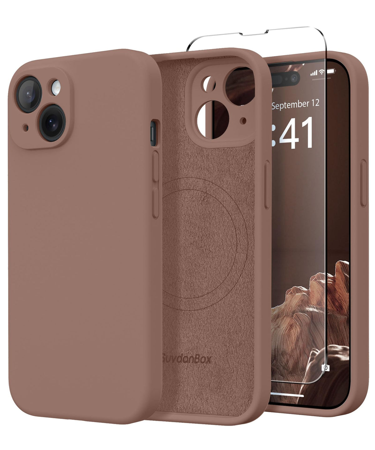 Magnetic for iPhone 17 Pro Max Case, Compatible with MagSafe, [Full Camera Protection][Screen Protector] Silicone Shockproof Protective Phone Case for iPhone 17 Pro Max 6.9", Calke Green