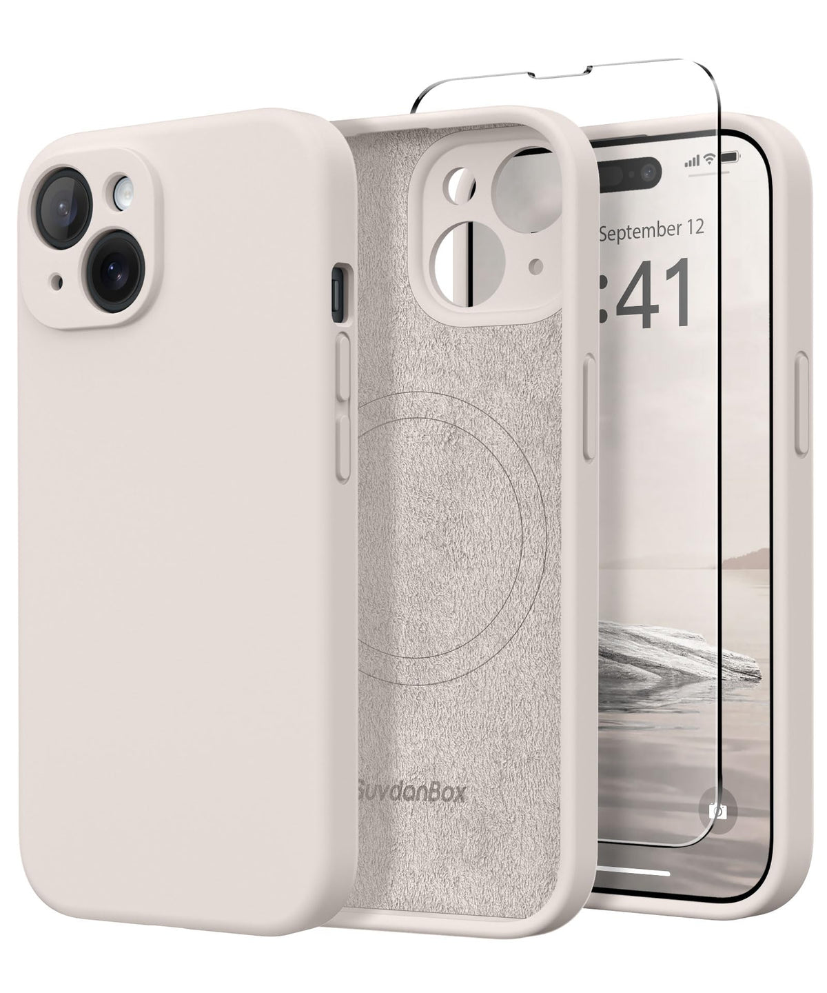 Magnetic for iPhone 17 Pro Max Case, Compatible with MagSafe, [Full Camera Protection][Screen Protector] Silicone Shockproof Protective Phone Case for iPhone 17 Pro Max 6.9", Calke Green