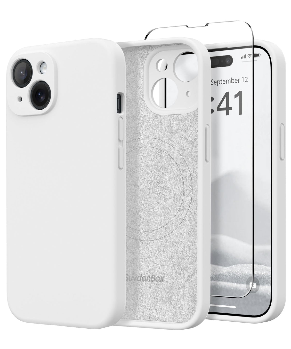 Magnetic for iPhone 17 Pro Max Case, Compatible with MagSafe, [Full Camera Protection][Screen Protector] Silicone Shockproof Protective Phone Case for iPhone 17 Pro Max 6.9", Calke Green