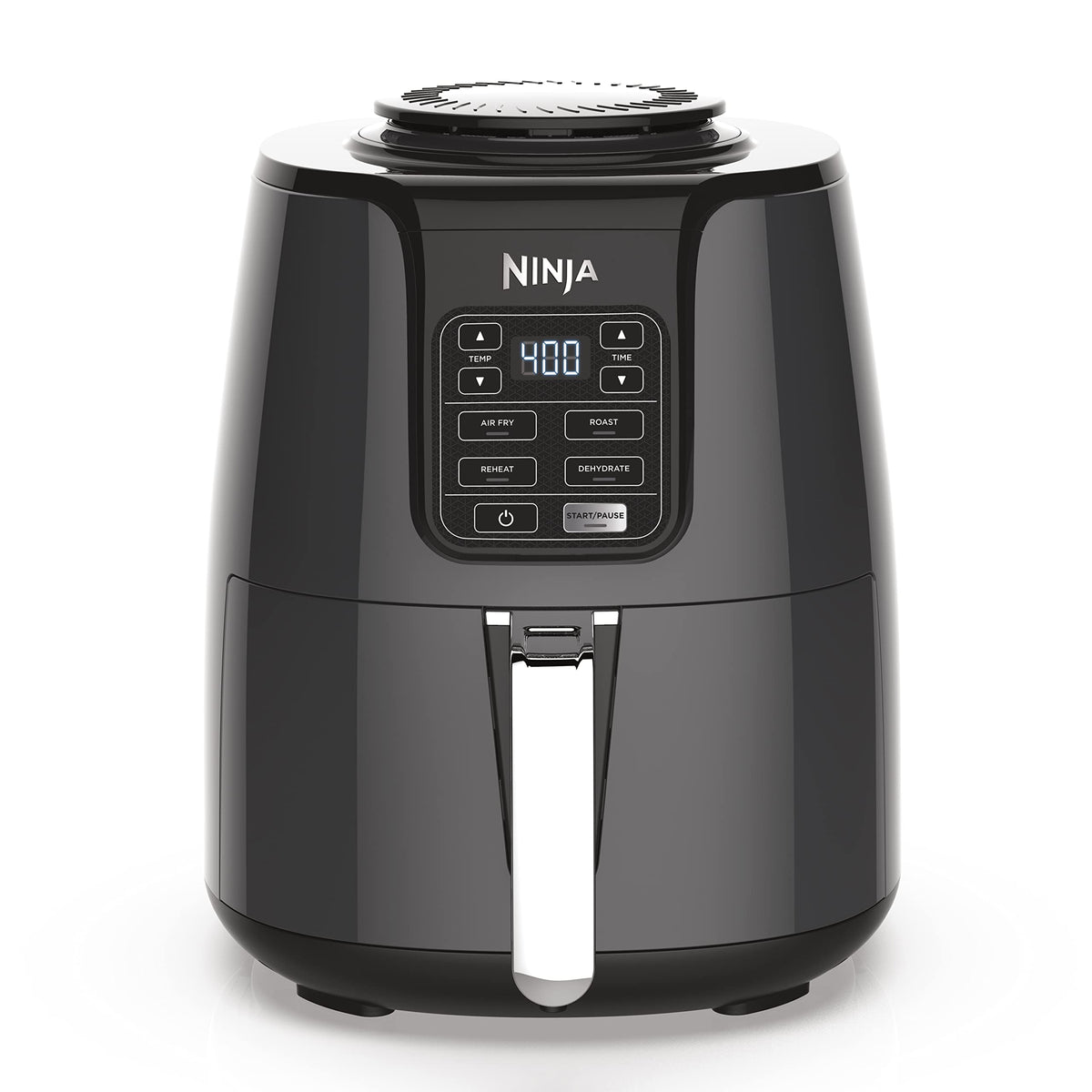 Ninja | Air Fryer | 4-in-1 Pro Air Fry, Roast, Reheat, Dehydrate | 5QT Capacity fits up to 4lbs of French Fries | 400F Max Temp | Nonstick Basket & Crisper Plate | 120V | Grey | AF141
