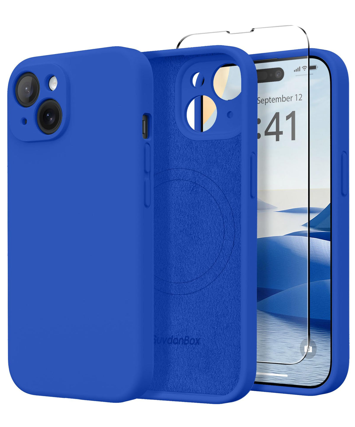 Magnetic for iPhone 17 Pro Max Case, Compatible with MagSafe, [Full Camera Protection][Screen Protector] Silicone Shockproof Protective Phone Case for iPhone 17 Pro Max 6.9", Calke Green