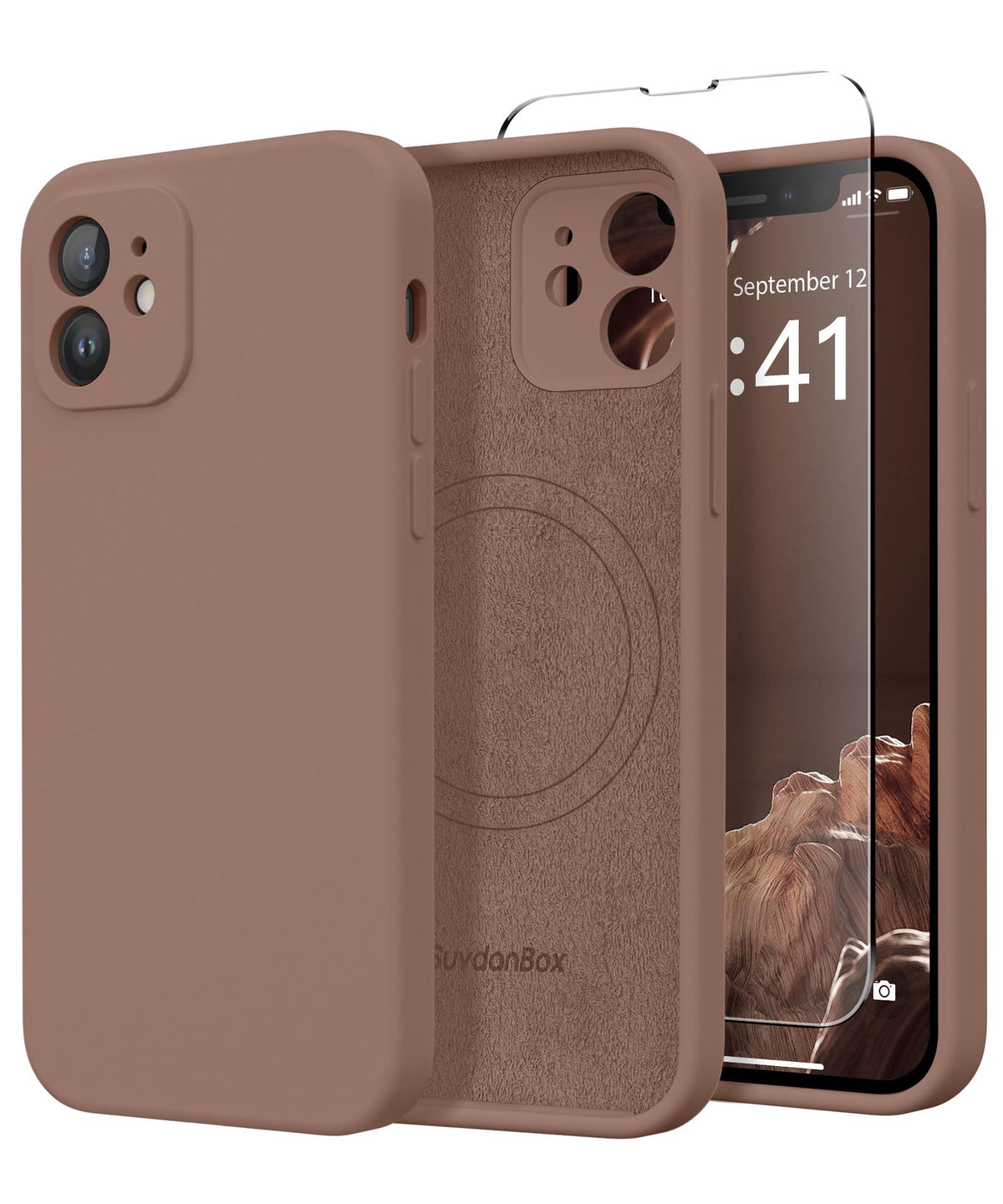 Magnetic for iPhone 17 Pro Max Case, Compatible with MagSafe, [Full Camera Protection][Screen Protector] Silicone Shockproof Protective Phone Case for iPhone 17 Pro Max 6.9", Calke Green