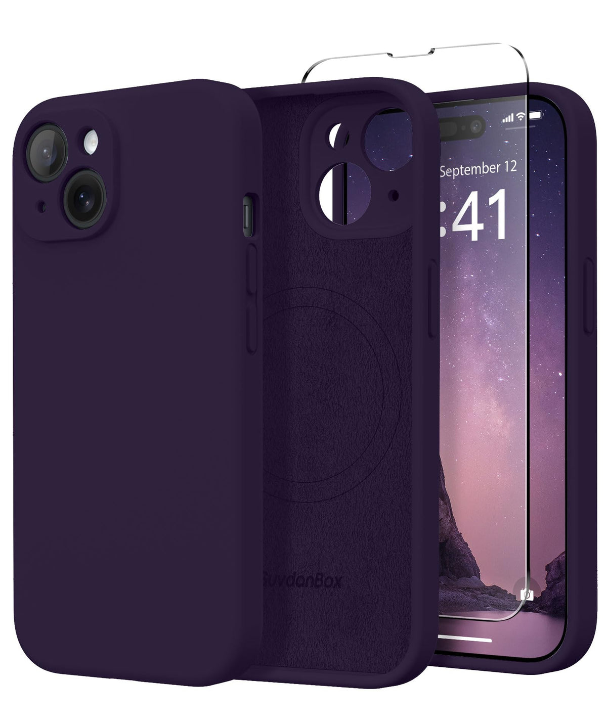 Magnetic for iPhone 17 Pro Max Case, Compatible with MagSafe, [Full Camera Protection][Screen Protector] Silicone Shockproof Protective Phone Case for iPhone 17 Pro Max 6.9", Calke Green